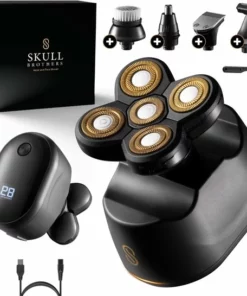 Skull Brothers® Scheerapparaat Voor Mannen - Grooming Kit 6 In 1 - Haar En Baard Trimmer - Waterbestendig