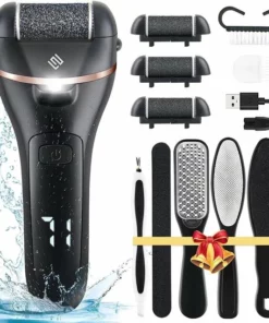 Merkloos Elektrische Eeltverwijderaar INCL. Mani En Pedicure Set - Voetvijl - Eeltvijl - Eelt Verwijderaar -Oplaadbaar