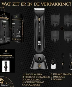 Wellshave Bodygroomer Mannen PRO - Body Trimmer Heren - Shaver Voor Schaamstreek & Lichaam - Manscaped -NIVEA Shop 550x548 10