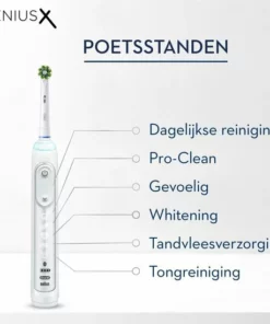 Oral B Oral-B Genius X - Wit - Elektrische Tandenborstel - Ontworpen Door Braun - 1 Handvat En 1 Opzetborstel -NIVEA Shop 550x549 150