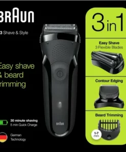 Braun Series 3 300BT Zwart - Elektrisch Scheerapparaat Mannen - Shave & Style