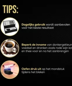 The Million Dollar Smile® Luxe Tandenbleekset - Zonder Peroxide (0%) - Wittere Tanden - 100% Natuurlijk - Tanden Bleken - Tandenblekers - Teeth Whitening Kit - Geen Gevoelige Tanden - Black Friday 2022 -NIVEA Shop 550x549 168