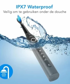 LifeGoods Elektrische Tandenborstel - Oplaadbaar - Veilig Voor Douche - 4 Opzetborstels - Zwart -NIVEA Shop 550x549 179
