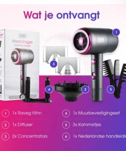Föhn Met Diffuser Krullen Ionische Haardroger Haarföhn Krullen - Meerdere Kleuren - RAVEG -NIVEA Shop 550x549 64