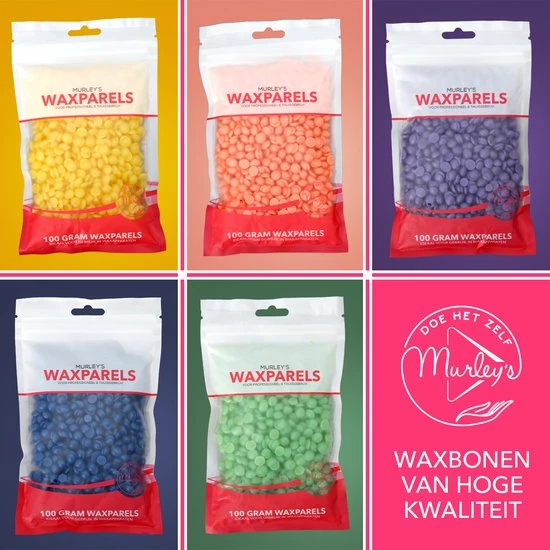 MURLEY'S Wax Apparaat Ontharen Set 500 Gram Waxbonen, Pre En Afterspray (2x 60ml) En 30 Houten Spatels Voor Lichaam En Gezicht 3 MURLEY'S Wax Apparaat Ontharen Set 500 Gram Waxbonen, Pre En Afterspray (2x 60ml) En 30 Houten Spatels Voor Lichaam En Gezicht - Afbeelding 3