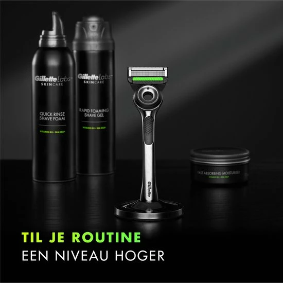 GilletteLabs With Exfoliating Bar Van Gillette - 1 Handvat - 5 Scheermesjes - Magnetische Houder - Travelcase 7 GilletteLabs With Exfoliating Bar Van Gillette - 1 Handvat - 5 Scheermesjes - Magnetische Houder - Travelcase - Afbeelding 7