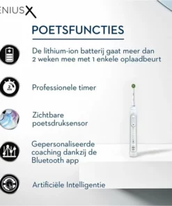 Oral B Oral-B Genius X - Wit - Elektrische Tandenborstel - Ontworpen Door Braun - 1 Handvat En 1 Opzetborstel -NIVEA Shop 550x550 1249
