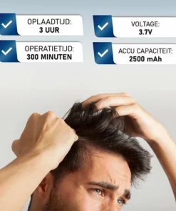 ROYCE® Professionele Tondeuse - Draadloze Tondeuse - Tondeuse Mannen - Tondeuse Hoofdhaar - Haartrimmer - Tondeuses -NIVEA Shop 550x550 1269