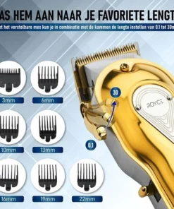 ROYCE® Professionele Tondeuse - Draadloze Tondeuse - Tondeuse Mannen - Tondeuse Hoofdhaar - Haartrimmer - Tondeuses -NIVEA Shop 550x550 1270