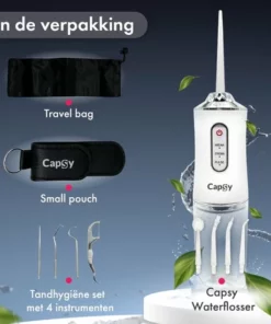 Capsy™ Waterflosser Complete Set - Draadloos Flosapparaat - Elektrische Monddouche -NIVEA Shop 550x550 1342