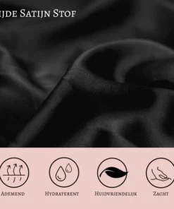 Beyeza Satijnen Slaapmuts Voor Volwassenen - Hair Bonnet Satijn - Elastisch - Haarnetjes - Slaapmuts Satijn – Satin Bonnet – Zwart 2 STUKS -NIVEA Shop 550x550 1442