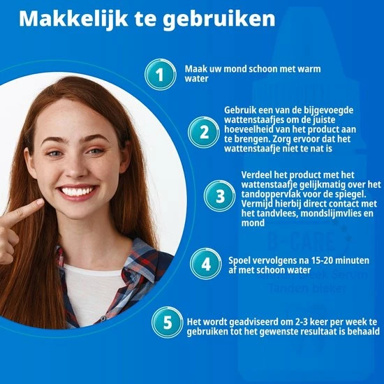 B-care Tanden Bleker – Wittere Tanden – Teeth Whitening Strips – Professioneel Resultaat - Tandsteen Verwijderaar - Zonder Peroxide - Tandenbleekset - Tanden Bleken - Black Friday – Sinterklaas – Schoencadeautjes Sinterklaas 4 B-care Tanden Bleker – Wittere Tanden – Teeth Whitening Strips – Professioneel Resultaat - Tandsteen Verwijderaar - Zonder Peroxide - Tandenbleekset - Tanden Bleken - Black Friday – Sinterklaas – Schoencadeautjes Sinterklaas - Afbeelding 4