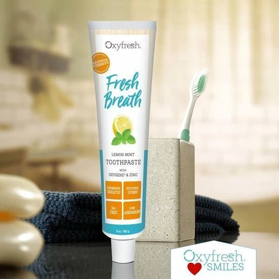 Oxyfresh Lemon Mint Tandpasta - 150 Ml 2 Oxyfresh Lemon Mint Tandpasta - 150 Ml - Afbeelding 2