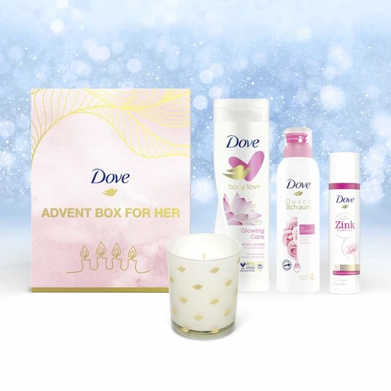 Dove Adventskalender Geschenkset 2022 - 4-delig 1 Dove Adventskalender Geschenkset 2022 - 4-delig