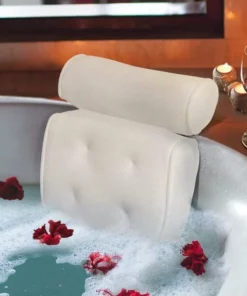 LOUZIR Luxe Home Spa Badkussen Met Zuignappen – Voor In Bad Of De Jacuzzi - Nekkussen Bad Anti Slip – Ideaal Cadeau - Hoofdsteun Kussen Met Antislip – Ideale Ontspanning Voor Hoofd En Nek -NIVEA Shop 550x550 1511