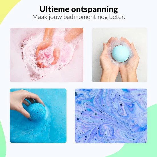 SensaHome 100% Natuurlijke Bruisballen Voor In Bad - Handmade Bath Bombs - Giftset 9 SensaHome 100% Natuurlijke Bruisballen Voor In Bad - Handmade Bath Bombs - Giftset - Afbeelding 9