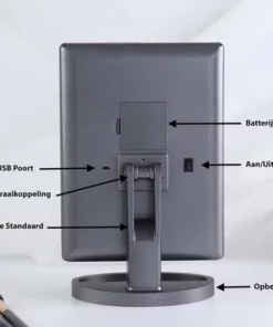 Make-up Spiegel Met LED Verlichting - Vergrootspiegel - Cosmetica/ Visagie Spiegel - 22 LED's - Draaibaar - USB & Batterij - Rheme -NIVEA Shop 550x550 1544