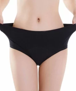 Bamboozy Menstruatie Ondergoed 4-laags Hoge Taille High Waist Corrigerend Maat M 38-40 Zwart Period Underwear Duurzaam Menstrueren Incontinentie Zero Waste Madelief -NIVEA Shop 550x550 1612