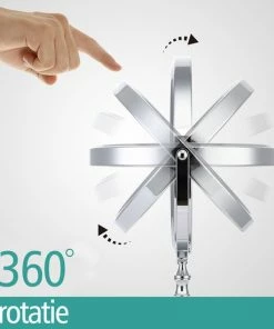 Omliox Make Up En Scheer Spiegel - Metalen Ronde Standspiegel - 10x Vergroting - Ø19cm -NIVEA Shop 550x550 1754