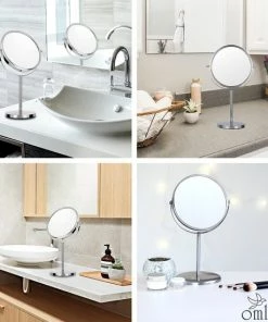 Omliox Make Up En Scheer Spiegel - Metalen Ronde Standspiegel - 10x Vergroting - Ø19cm -NIVEA Shop 550x550 1756