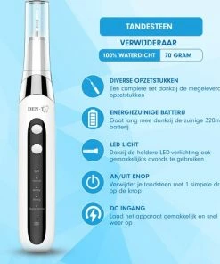 DEN-T® PRO U500 - Elektrische Sonische Tandsteen Verwijderaar - Wit -NIVEA Shop 550x550 1789