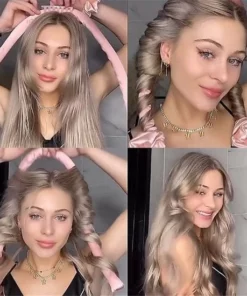 Heatless Curls- Heatless Hair Curls- Haarrollers- Krullen Zonder Hitte-persoonlijke Verzorging- Heatless Curls Met Scrunchies En Haarclip-roze -NIVEA Shop 550x550 213