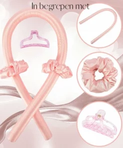Heatless Curls- Heatless Hair Curls- Haarrollers- Krullen Zonder Hitte-persoonlijke Verzorging- Heatless Curls Met Scrunchies En Haarclip-roze -NIVEA Shop 550x550 216