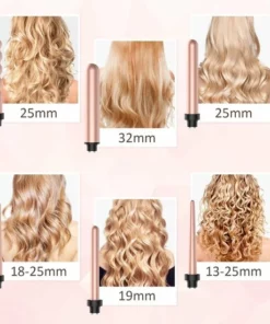 Bestope 6 In 1 Krultang Met Opzetstukken - Keramisch - Haarkruller - 13 Tot 32mm - Rosé Goud -NIVEA Shop 550x550 317