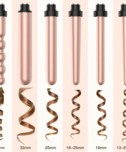 Bestope 6 In 1 Krultang Met Opzetstukken - Keramisch - Haarkruller - 13 Tot 32mm - Rosé Goud -NIVEA Shop 550x550 323