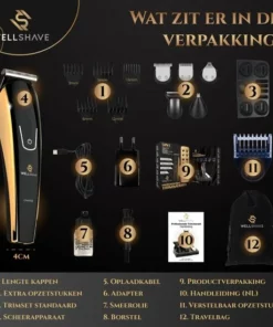 Wellshave 5 In 1 Baardtrimmer Mannen Pro - Body Trimmer Heren -NIVEA Shop 550x550 368