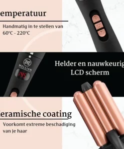 Mellian Wafeltang - 3-delige Krultang - Inclusief 2 Extra Opzetstukken -NIVEA Shop 550x550 381