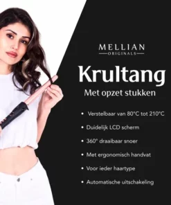 Mellian 6 In 1 Krultang Met Opzetstukken - Rosé Goud - 13 Tot 32mm -NIVEA Shop 550x550 394