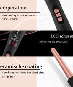 Mellian 6 In 1 Krultang Met Opzetstukken - Rosé Goud - 13 Tot 32mm -NIVEA Shop 550x550 399