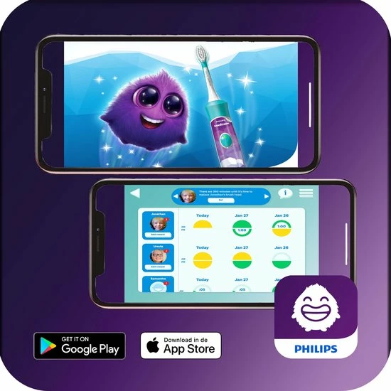 Philips Sonicare For Kids HX6322/04 - Elektrische Tandenborstel - Blauw - Incl. Extra Opzetborstel 8 Philips Sonicare For Kids HX6322/04 - Elektrische Tandenborstel - Blauw - Incl. Extra Opzetborstel - Afbeelding 8