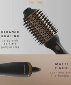 AGERMANN 4-in-1 Föhnborstel - Keramische Magic Brush - Lang/Kort/Stijl/Krullen - 1200W - Goud 18 AGERMANN 4-in-1 Föhnborstel - Keramische Magic Brush - Lang/Kort/Stijl/Krullen - 1200W - Goud -NIVEA Shop 550x550 659