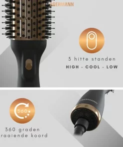 AGERMANN 4-in-1 Föhnborstel - Keramische Magic Brush - Lang/Kort/Stijl/Krullen - 1200W - Goud 19 AGERMANN 4-in-1 Föhnborstel - Keramische Magic Brush - Lang/Kort/Stijl/Krullen - 1200W - Goud -NIVEA Shop 550x550 660