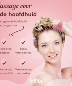 Jollify® Siliconen Haarborstel & Scalp Massager – Hoofdhuid Massage Borstels – Anti Roos Shampoo Borstel & Hoofdhuid Borstel - Roze -NIVEA Shop 550x550 684