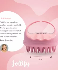 Jollify® Siliconen Haarborstel & Scalp Massager – Hoofdhuid Massage Borstels – Anti Roos Shampoo Borstel & Hoofdhuid Borstel - Roze -NIVEA Shop 550x550 689