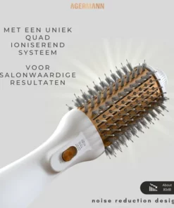 AGERMANN 4-in-1 Föhnborstel - Keramische Magic Brush - Lang/Kort/Stijl/Krullen - 1200W - Wit -NIVEA Shop 550x550 743