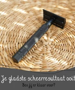 Bamboozy Safety Razor + 20 Scheermesjes Aluminium Zwart Black Unisex Voor Mannen Vrouwen Scheermes -NIVEA Shop 550x550 805