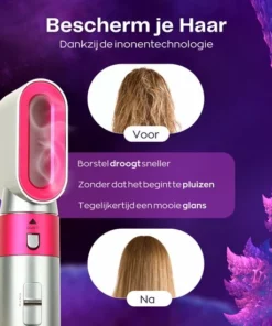 QLAY® Airwrap - V2 Model- 5 In 1 Set - Airwrap Krultang - Krulborstel - Hete Lucht Föhn - Airwrap -fohnborstel - Fohn Borstel - Vernieuwde Airwrap - Haardroger Met Borstel | Wafeltang -NIVEA Shop 550x550 834