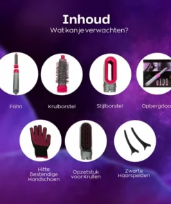 QLAY® Airwrap - V2 Model- 5 In 1 Set - Airwrap Krultang - Krulborstel - Hete Lucht Föhn - Airwrap -fohnborstel - Fohn Borstel - Vernieuwde Airwrap - Haardroger Met Borstel | Wafeltang -NIVEA Shop 550x550 836