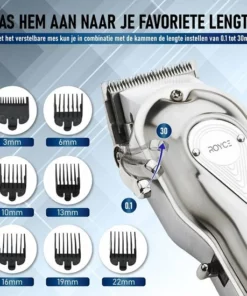 ROYCE® Professionele Tondeuse - Tondeuse Mannen - Draadloze Tondeuse - Tondeuse Hoofdhaar - Haartrimmer - Tondeuses -NIVEA Shop 550x550 865