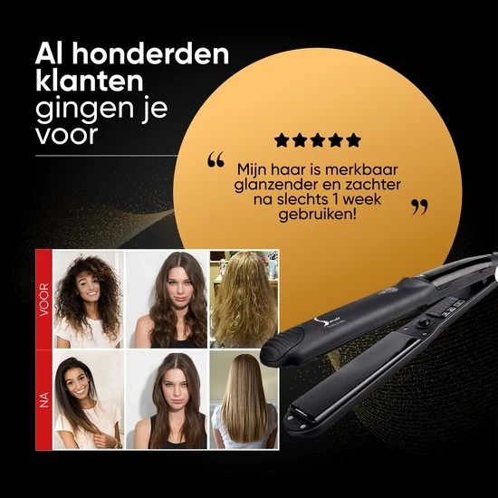 Simver Professionele Steampod 3.0 - Professionele Stoom Stijltang - Stijltang - Krultang - Cadeautip - Kerstcadeau 11 Simver Professionele Steampod 3.0 - Professionele Stoom Stijltang - Stijltang - Krultang - Cadeautip - Kerstcadeau - Afbeelding 11