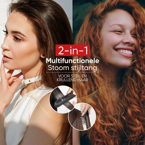 Simver Professionele Steampod 3.0 - Professionele Stoom Stijltang - Stijltang - Krultang - Cadeautip - Kerstcadeau 14 Simver Professionele Steampod 3.0 - Professionele Stoom Stijltang - Stijltang - Krultang - Cadeautip - Kerstcadeau - Afbeelding 14