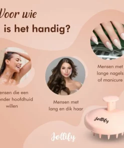 Jollify® SH2 - Premium Siliconen Haarborstel - Shampoo Brush - Scalp Massager - Massage - No Dandruff - Flaky Brush - Hair Brush - Hairbrush - Haarverzorging - Anti Roos - Haargroei - Gezonde Hoofdhuid - Scrub - Beige -NIVEA Shop 550x550 937