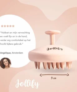 Jollify® SH2 - Premium Siliconen Haarborstel - Shampoo Brush - Scalp Massager - Massage - No Dandruff - Flaky Brush - Hair Brush - Hairbrush - Haarverzorging - Anti Roos - Haargroei - Gezonde Hoofdhuid - Scrub - Beige -NIVEA Shop 550x550 939