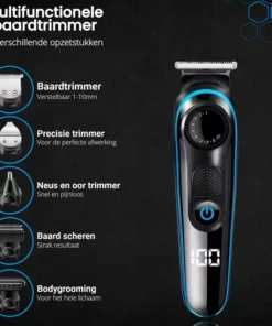 Beeperfect® 5 In 1 Baardtrimmer Voor Mannen - Incl. 5 Opzetstukken - Trimmer - Bodygroomer - Neus En Oor - 0.5-10MM - Gratis Baardkam -NIVEA Shop 550x550 981