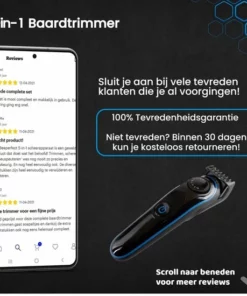 Beeperfect® 5 In 1 Baardtrimmer Voor Mannen - Incl. 5 Opzetstukken - Trimmer - Bodygroomer - Neus En Oor - 0.5-10MM - Gratis Baardkam -NIVEA Shop 550x550 983