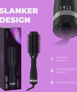 Ace & Taylor KT186 Plus - 3 In 1 Keramische Föhnborstel - Krulborstel - Ronde Borstel -NIVEA Shop 550x553 4
